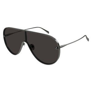 New ALEXANDER MCQUEEN Grey Shield AM0481S 001 Sunglasses Women